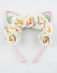 FULL TILT Flower Crown Cat Ears Headband image number 1