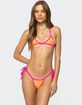 EDIKTED Contrast Micro Triangle Bikini Top image number 1
