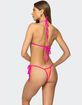 EDIKTED Contrast Micro Triangle Bikini Top image number 2