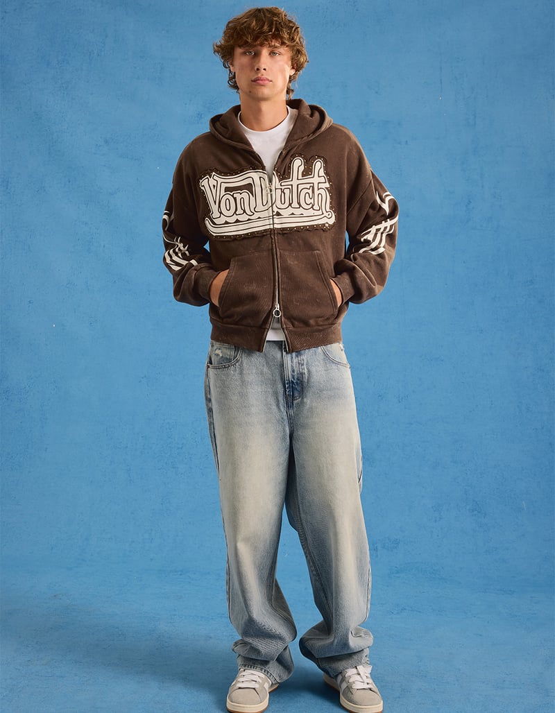 RSQ Patches Mens Extra Baggy Jeans image number 8