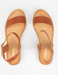 SODA Ankle Strap Womens Tan Sandals image number 5