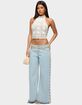 EDIKTED Backless Crochet High Neck Halter Top image number 5