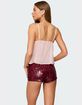EDIKTED Dotted Chiffon Babydoll Tank Top image number 5