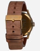 NIXON Raising The Bar Sentry Leather Black & Brown Watch image number 3