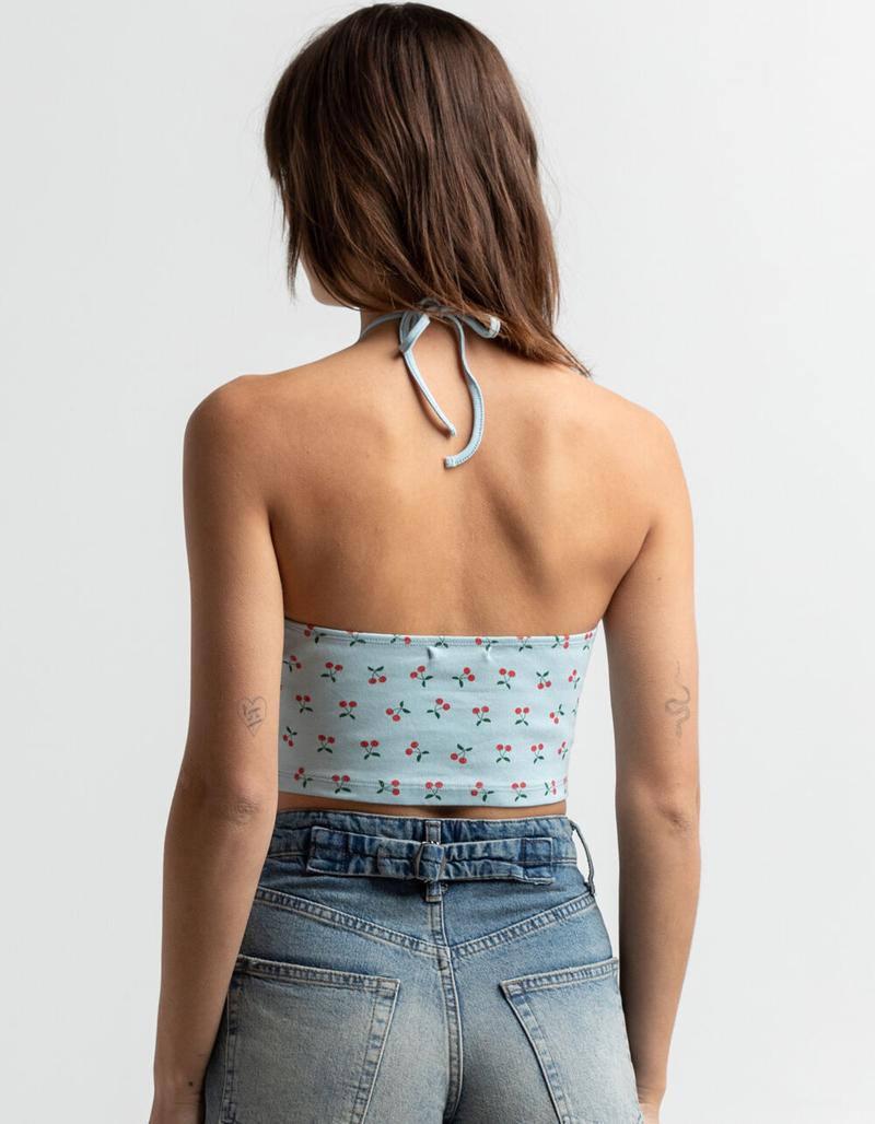 FULL TILT Cherry Womens Halter Top  image number 2