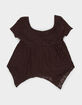 RSQ Girls Texture Babydoll Top image number 3