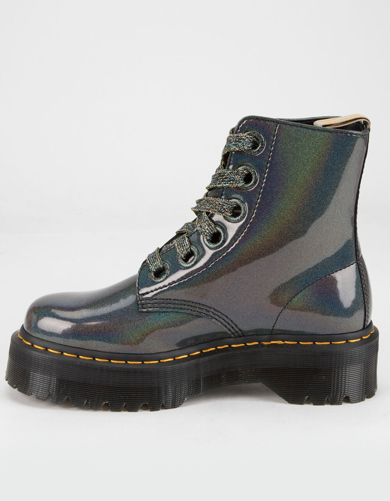 vegan molly rainbow platform boots