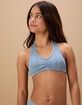 FULL TILT Textured Girls Halter Bikini Set image number 4