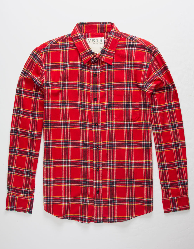 VSTR Hunter Red Plaid Flannel Shirt image number 0