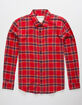 VSTR Hunter Red Plaid Flannel Shirt image number 1