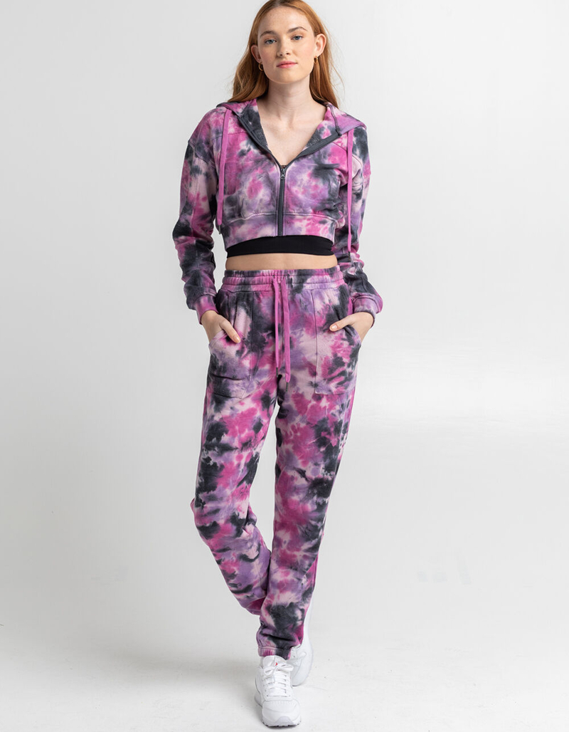 RSQ Womens Tie-Dye Jogger Sweatpants image number 0