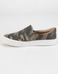 SODA Reign Girls Camo Slip-On Shoes image number 4