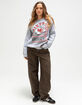 JUNK FOOD Kansas City Chiefs Backfield Womens Crewneck Sweatshirt image number 2