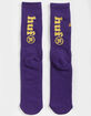 HUF Nug Man Mens Purple Crew Socks image number 2