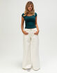 TILLYS Lace Trim Womens Tee image number 2