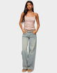 EDIKTED Quintie Mid Rise Straight Leg Jeans image number 4