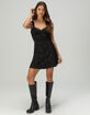 COTTON CANDY LA Satin Open Back Womens Dress image number 6