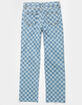 RSQ Checker High Rise Straight Leg Girls Jeans image number 3