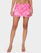 EDIKTED Tie-dye Mesh Layered Mini Skirt image number 1