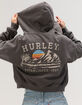 HURLEY Outsider Womens Crop Zip-Up Hoodie image number 2