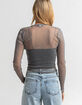 RSQ Lurex Womens Mesh Tee image number 4