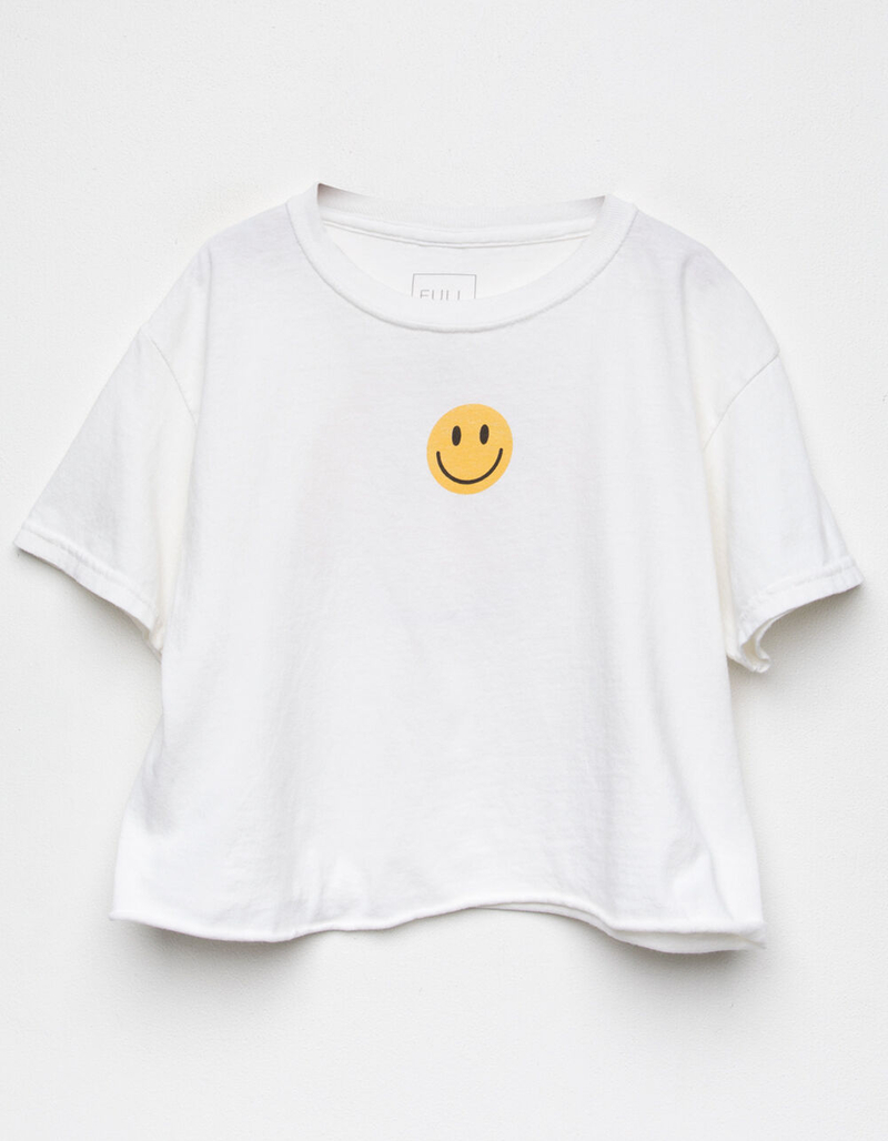 FULL TILT Smiley Girls Crop Tee image number 1