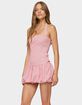 EDIKTED Pinstripe Bubble Skirt Mini Dress image number 1