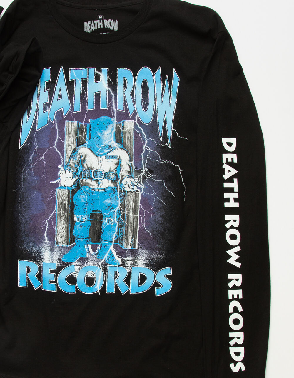 DEATH ROW Shock Logo Mens Tee - BLACK 