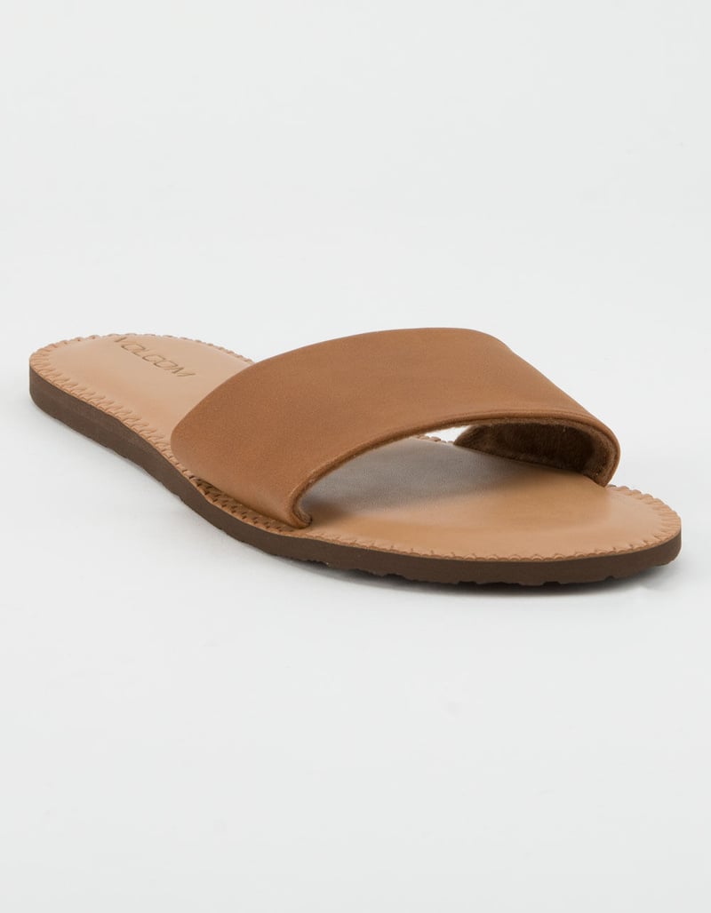 VOLCOM Simple Slide Tan Womens Sandals image number 0