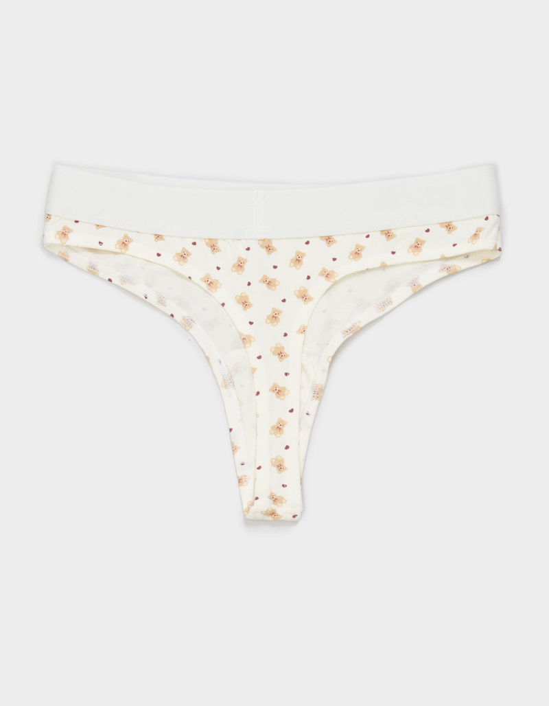 FULL TILT Waistband Cotton Thong image number 1