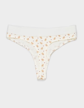 FULL TILT Waistband Cotton Thong Alternative Image