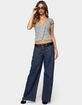 EDIKTED Jimena Low Rise Wide Leg Jeans image number 5