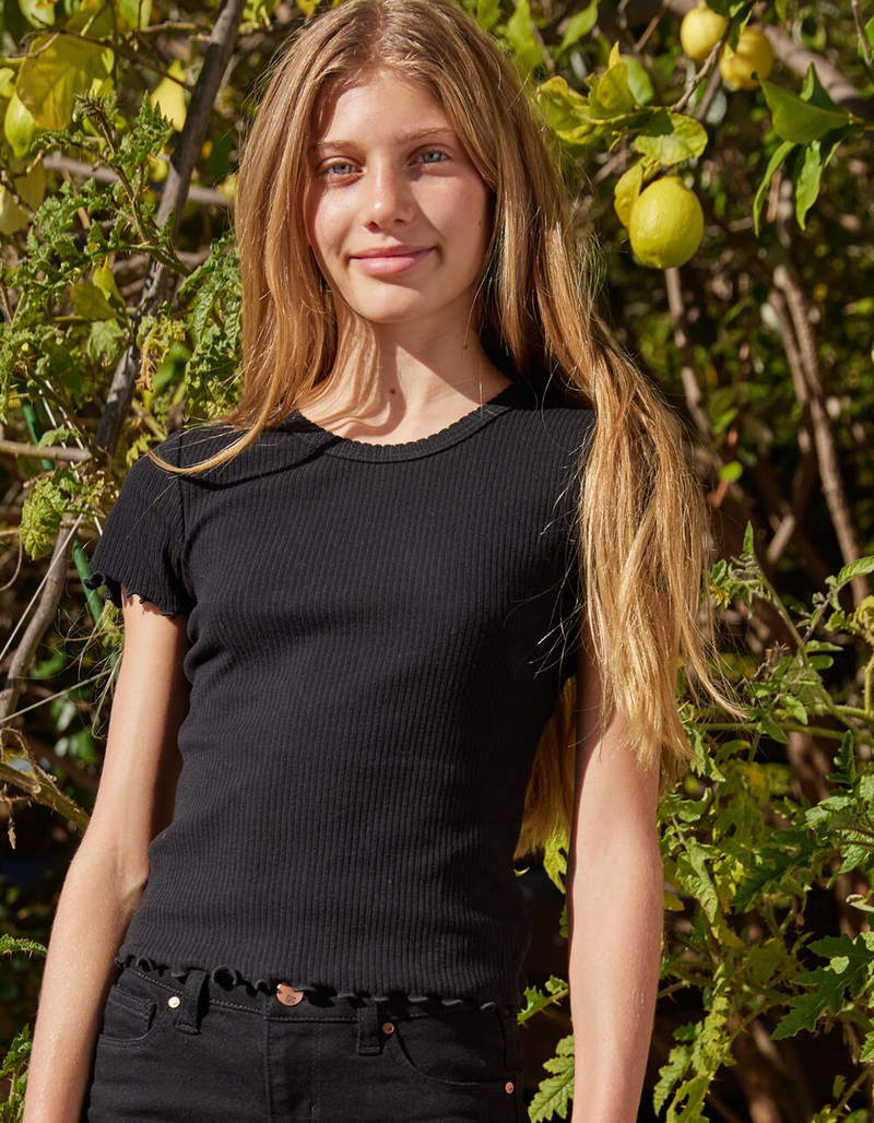 FULL TILT Essentials Girls Baby Tee image number 0