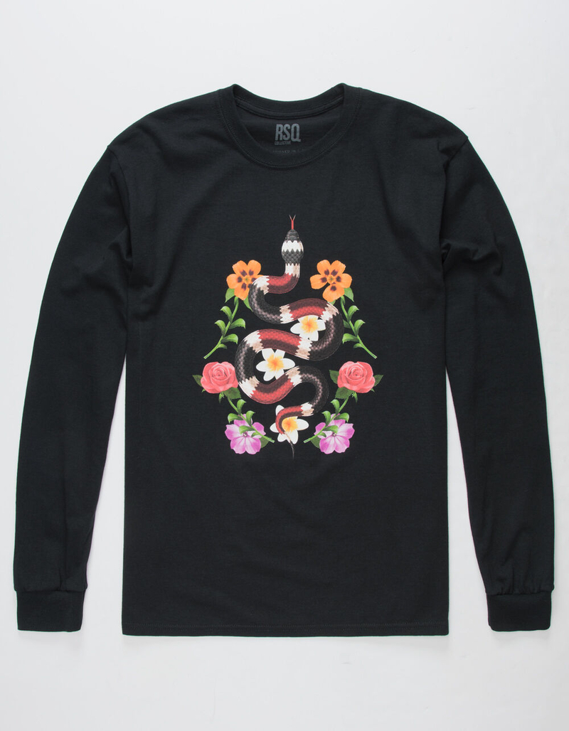 RSQ Venom Floral Black Mens Tee image number 0