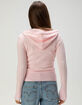 MADDEN GIRL Womens Cable Zip-Up Hoodie image number 4