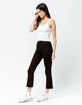 RSQ Sydney Crop Black Womens Flare Jeans image number 5