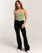 FULL TILT Seamless Lace Trim Textured Womens Tube Top image number 5