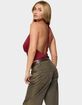 EDIKTED Irina Stud Cowl Neck Halter Top image number 3