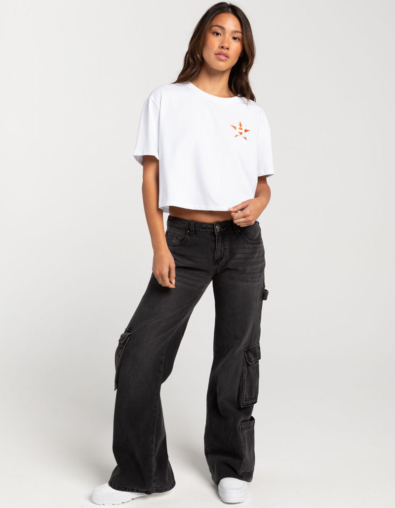 PRO STANDARD Houston Astros Womens Crop Tee image number 3