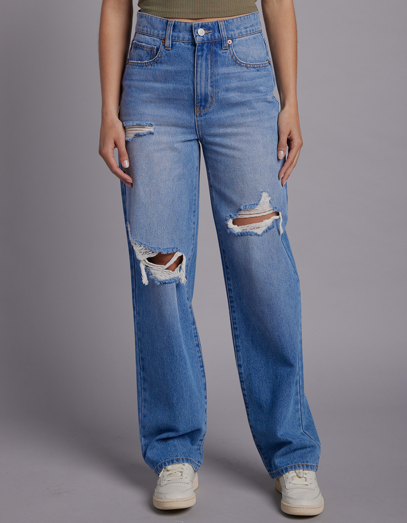 RSQ Womens High Rise Baggy Jeans image number 1