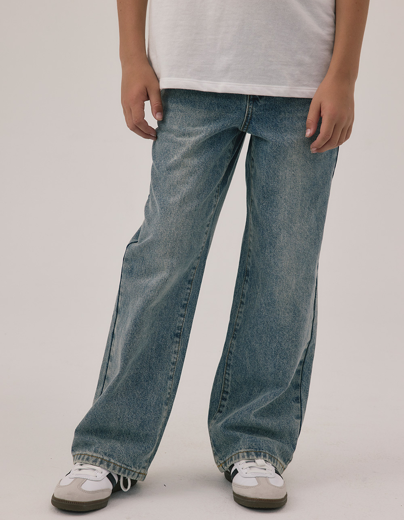 RSQ Boys Embroidered Extra Baggy Jeans image number 2
