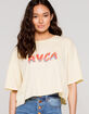 RVCA Hot Fire Womens Crop Tee image number 1