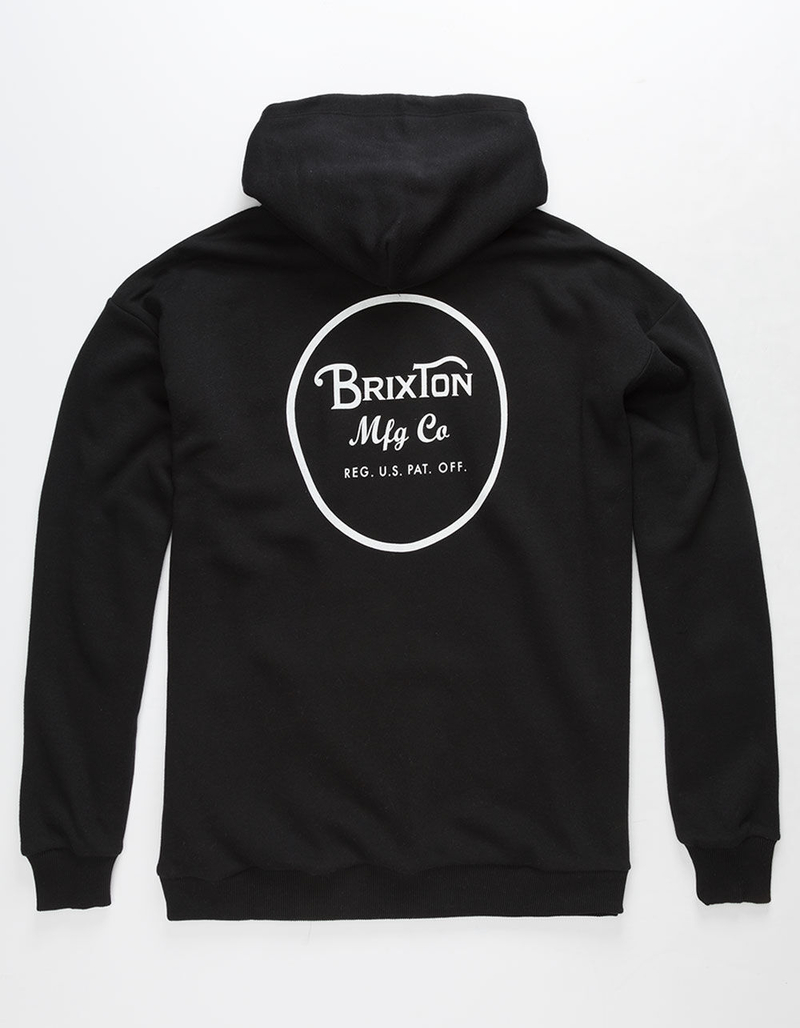 BRIXTON Wheeler Black Mens Hoodie image number 0