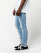 RSQ Seattle Light Blast Mens Skinny Taper Ripped Jeans image number 4