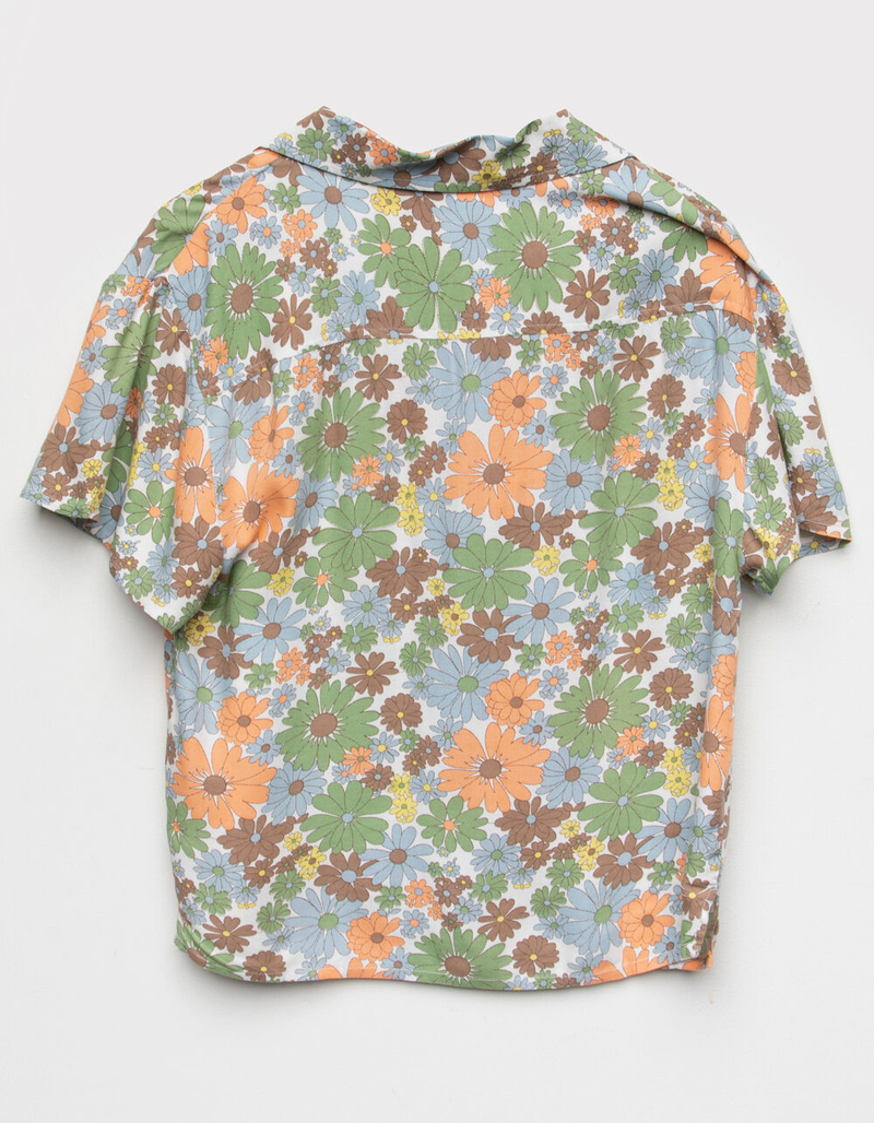 RSQ Floral Oversized Womens Camp Shirt image number 6
