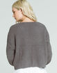 SKY AND SPARROW Transition Stitch Womens Charcoal Sweater image number 3