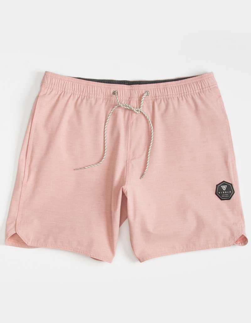 VISSLA Breakers Mens Volley Shorts LIGHT PINK Tillys