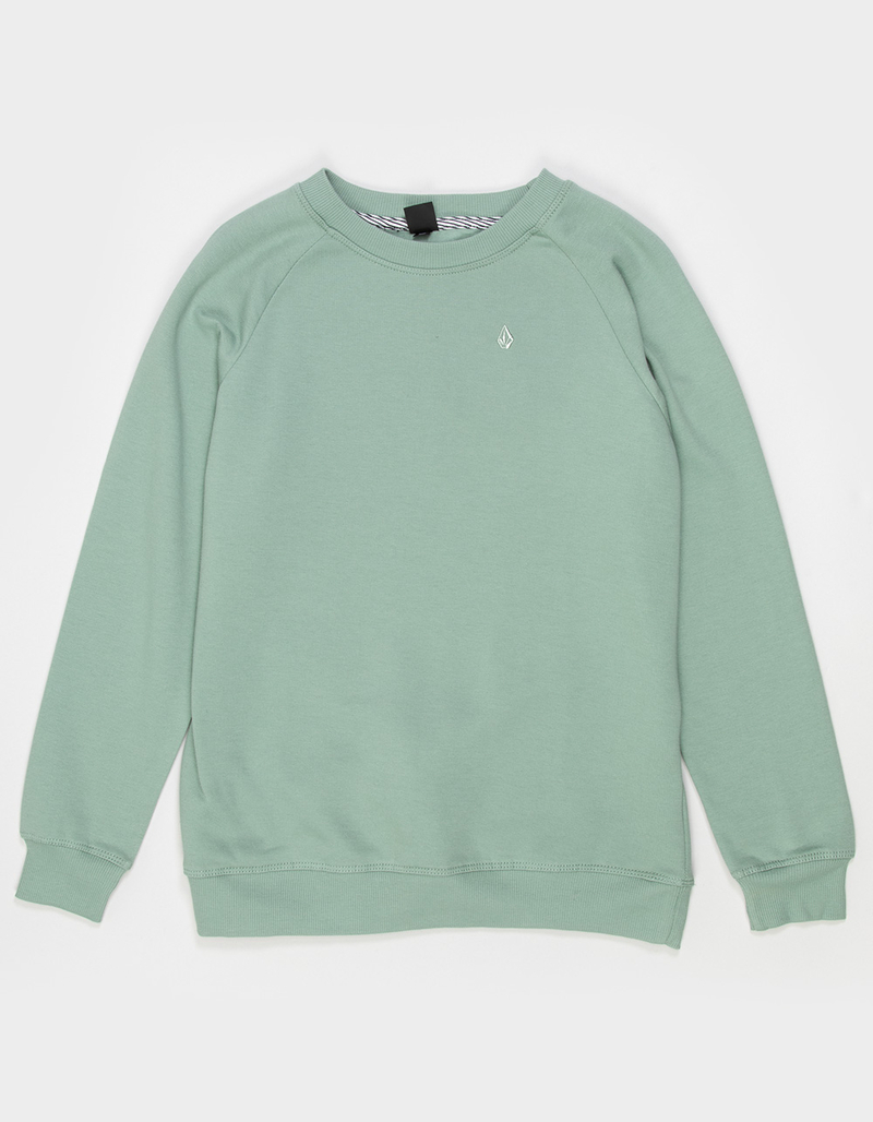 VOLCOM Truly Stokin Girls Oversized Crewneck Sweatshirt image number 1