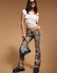 WEST OF MELROSE Low Rise Tiger Womens Bootcut Jeans image number 6