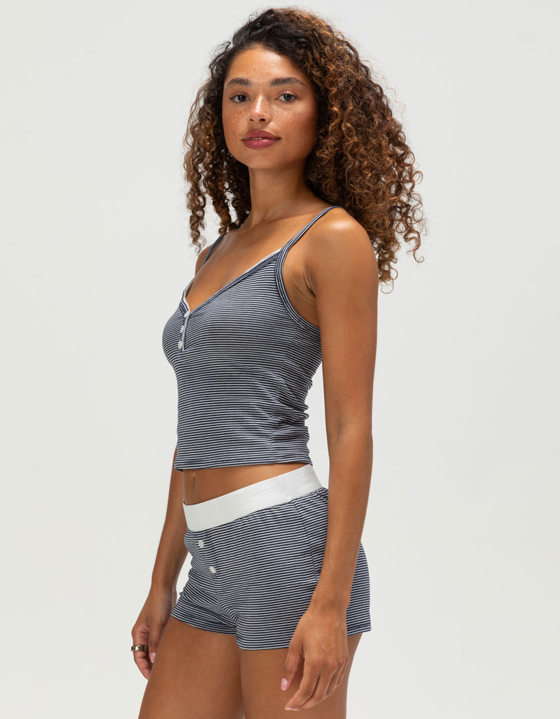 FULL TILT Stripe Button Womens Cami image number 2